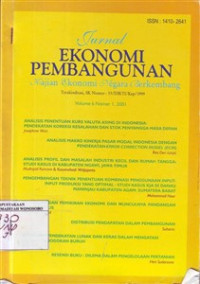 Jurnal Ekonomi Pembangunan Kajian Ekonomi Negara Berkembang