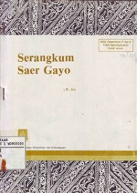 Serangkum Saer Gayo